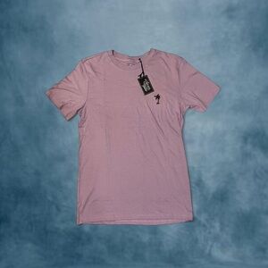 Purple Short Sleeve Tee Classic Crew Neck